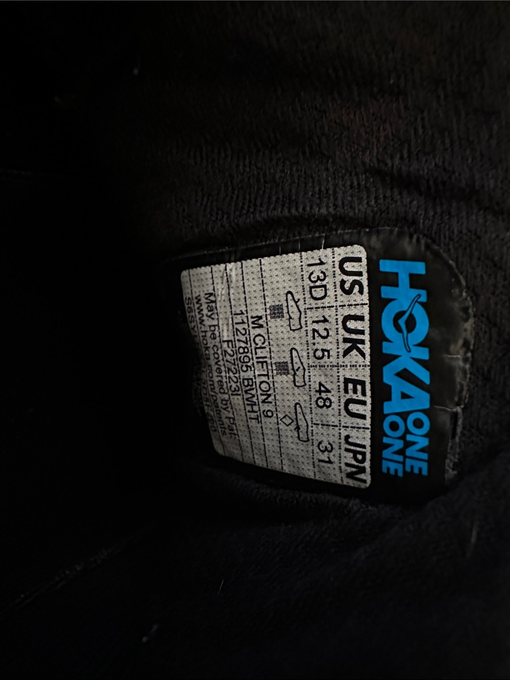 Men’s Black Hoka Clifton 9 - Picture 2 of 6